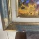 Old Oil Painting Canvas Landscape Peasant Work Provence