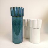 Modern Scandinavian set of 3 Konvex vases by Karin Björquist Gustavsberg, Sweden.