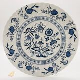 6 Dinner plates, J & G Meakin Classic White Blue Nordic.