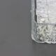 1 of 4 Square glass ice Murano ceiling light, Kaiser, Germany, 1970s