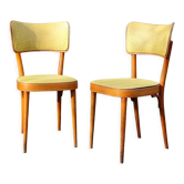 Paire chaises Baumann années 50