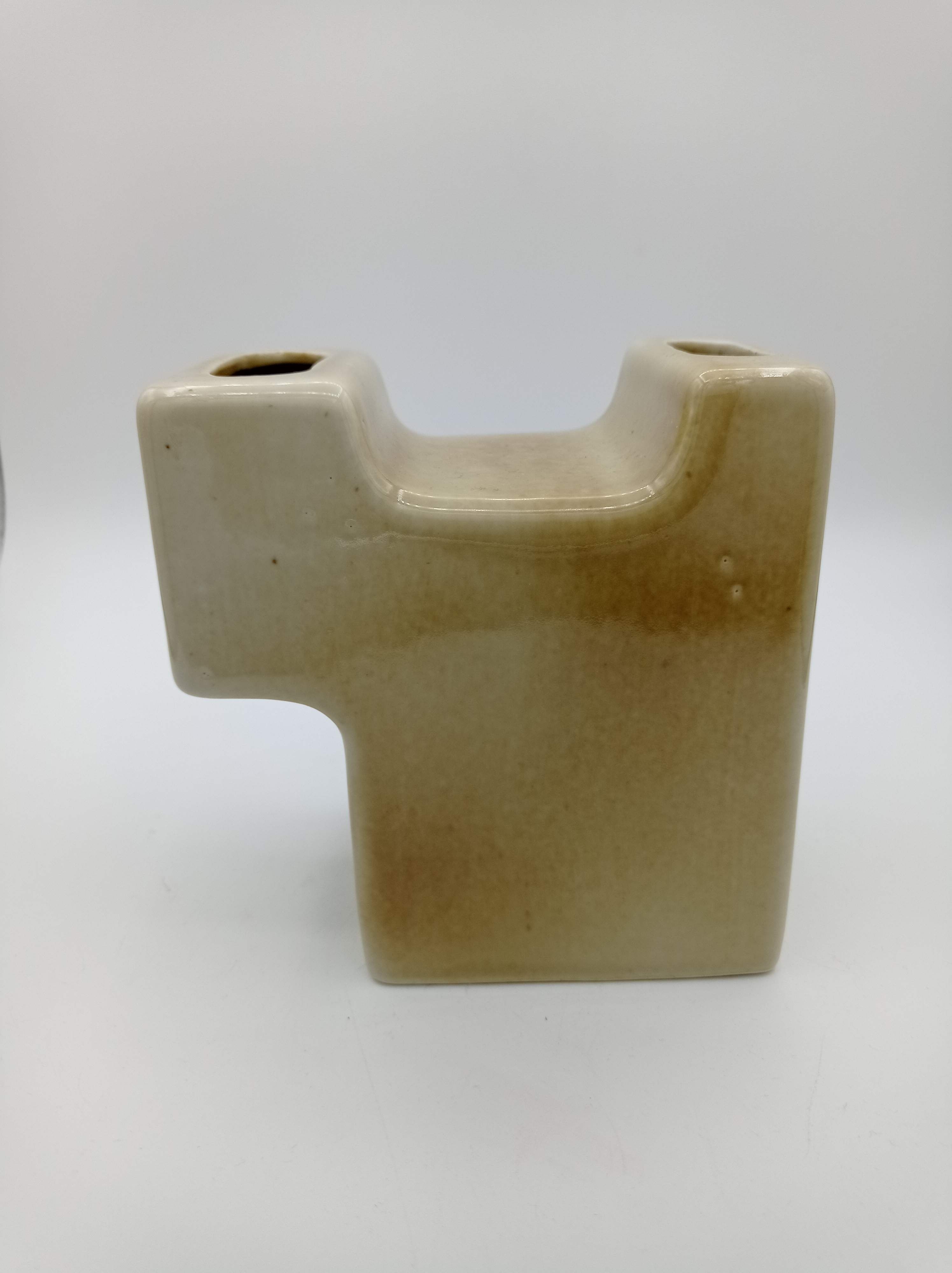 Ceramic geometric vase