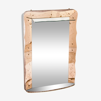 Mirror - venetian art-deco coat holder 126x193cm