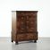 Large antique English oak double chest of drawers from the 18th century