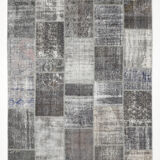 Tapis patchwork oushak vintage turc 304x204