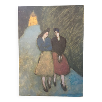 Tableau La confidence, les deux amies, XXE