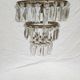 Ancient chandelier, bronze ceiling and stamps, 1900s