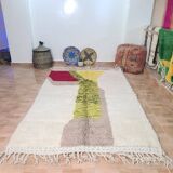 Handmade wool Berber rug 250 x 150 cm