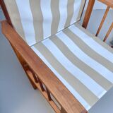 Chaise de réalisateur pliante avec tissu à rayures
