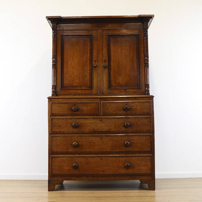 Antique English Oak Cabinet
