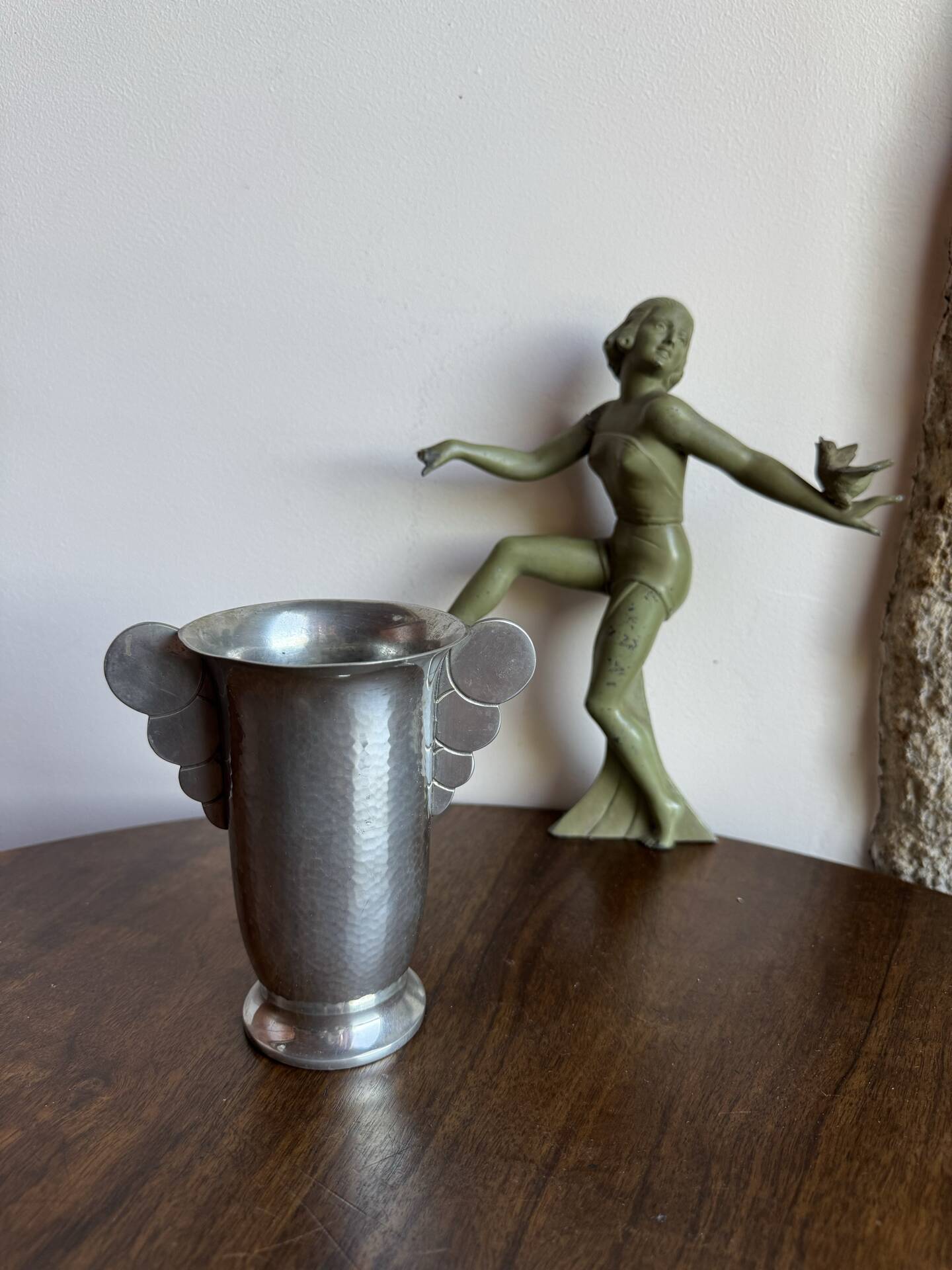 Vase Art déco signé de l’orfèvre P Plasait vers 1930