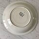 Set of 6 hollow plates Digoin Sarreguemines model Alphabet relief white 40s