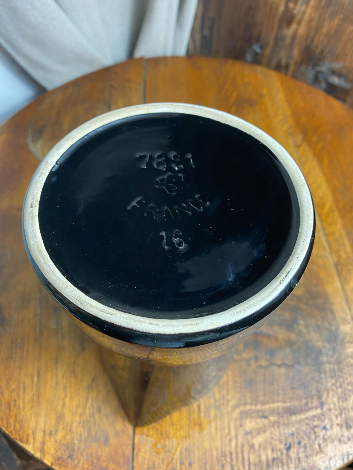 Saint Clément black ceramic pitcher