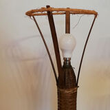 Rattan lamppost from the 1950s