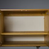 Mid-Century Wall Unit Cabinet and Sideboard in Walunt, 1970s, Set of 2