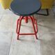 Tabouret d'atelier à vis vintage