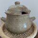 Large vintage pyrite stoneware soup tureen