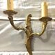 Pair of 2-light bronze sconces St Louis XV