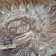 Vintage glass aperitif plate France