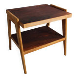 2-tier wooden coffee table from the 50s and 60s