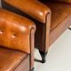 Ensemble de 2 fauteuils club en peau de mouton