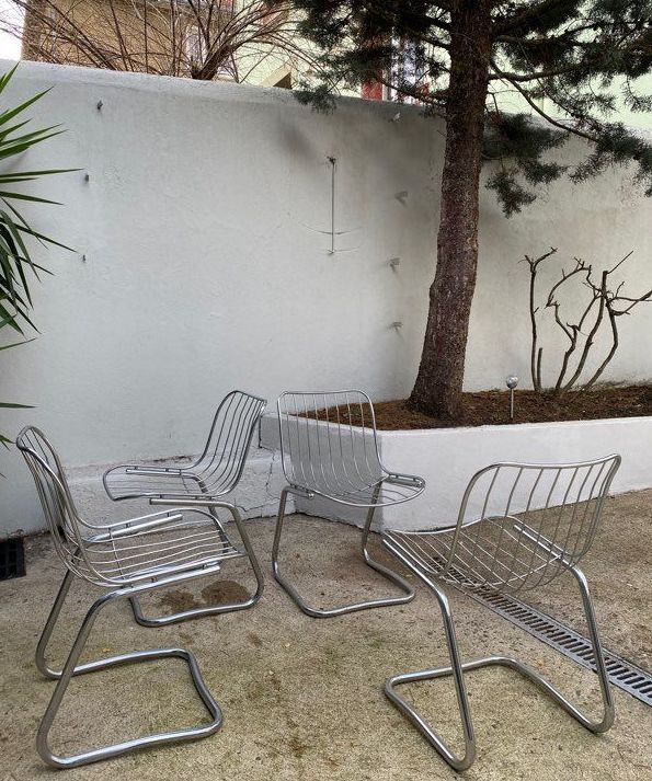 Gastone Rinaldi metal chairs
