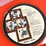 Set of 4 stools and a table model Taormina by Giganplast, 1970.