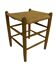 Vintage Danish papercord stool rope beech mid century '60s design