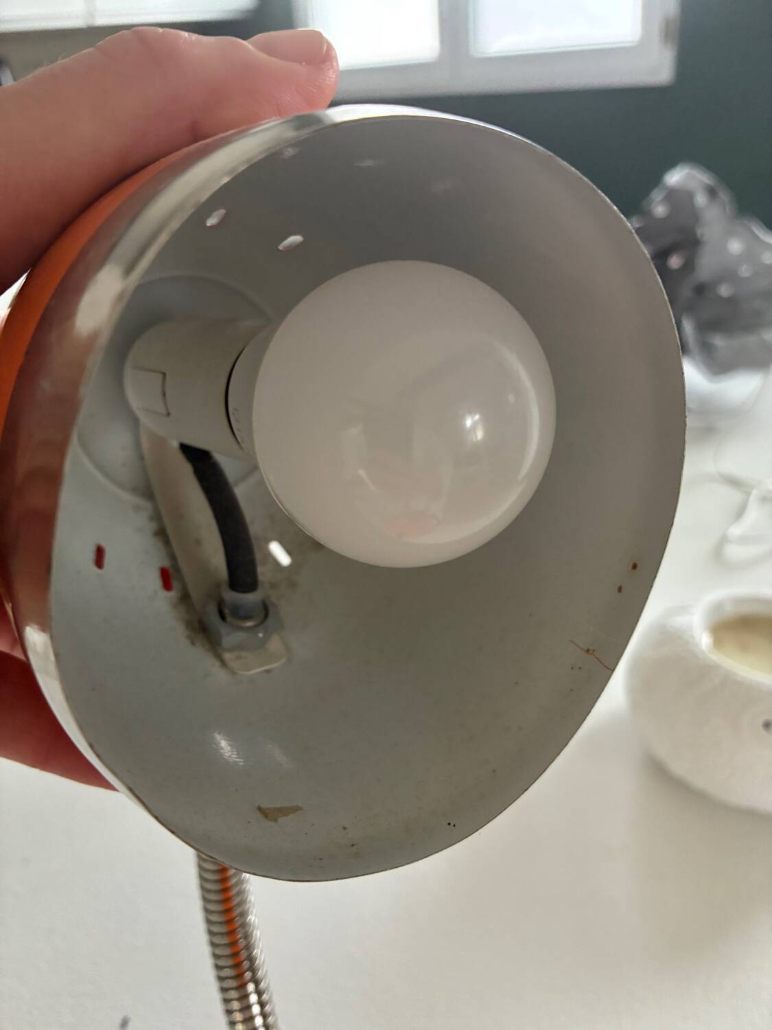 Vintage orange lamp