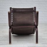 1970s, Norwegian design by Ingmar Relling, chair with stool model "Siesta".