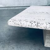 Italian Travertine Square Coffee Table, 1970s