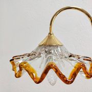 Mid-Century Modern Table Lamp with Murano Glass Shades, 1970s