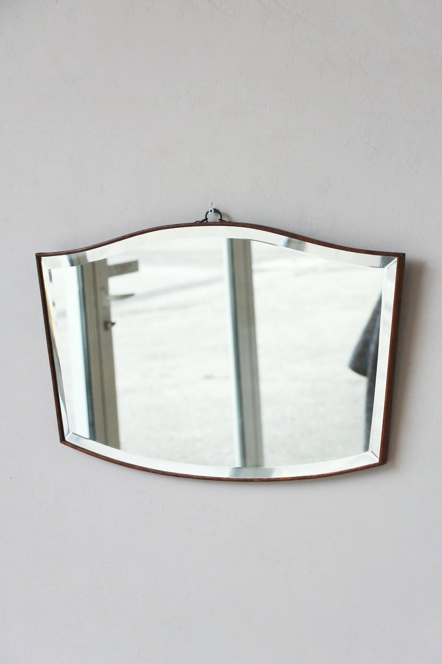 Beveled Mirror - Wooden outline - "Moustache" - 5.0