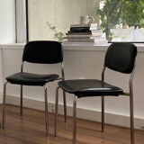 Lots of black chairs design