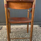 "Ibisco" armchair, wooden and leather Italy 1960