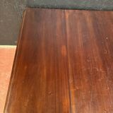 Folding and extendable mahogany table