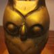 Lampe hibou en laiton des années 70