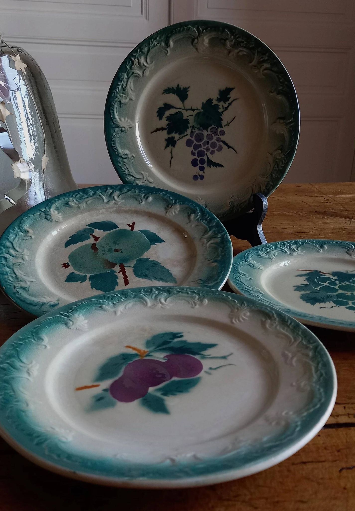 4 dessert plates in earthenware from Castres