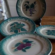 4 dessert plates in earthenware from Castres