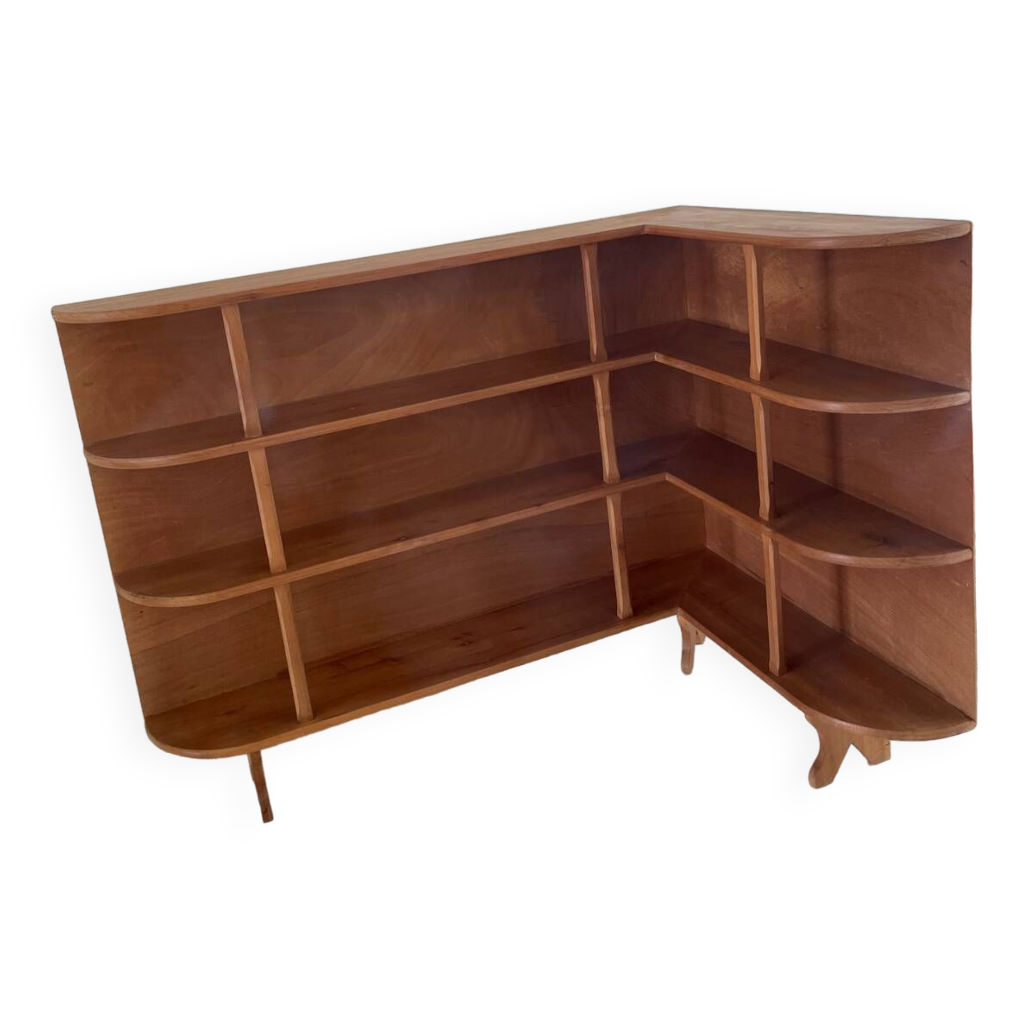 Corner bookcase shelf from the 60s ART DECO