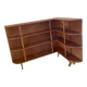 Étagère bibliothèque d’angle des années 60 ART DÉCO