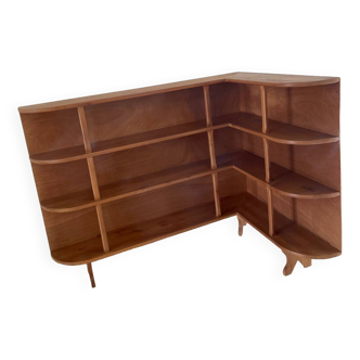 Corner bookcase shelf from the 60s ART DECO