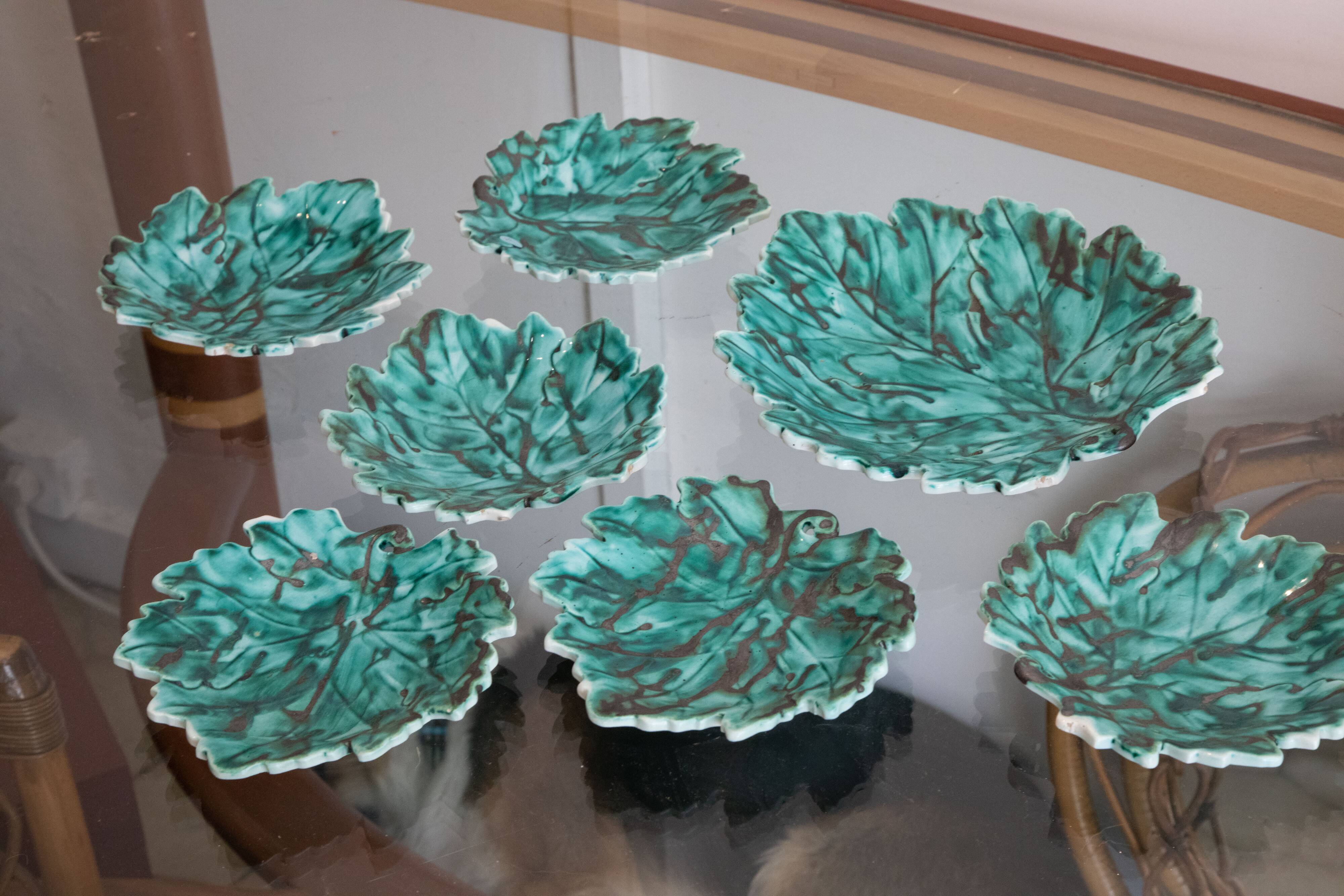 Set plates and dish Ceramic sheet Italy 70