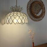 Suspension lotus en nacre et laiton