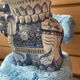 Éléphant en céramique émaillée