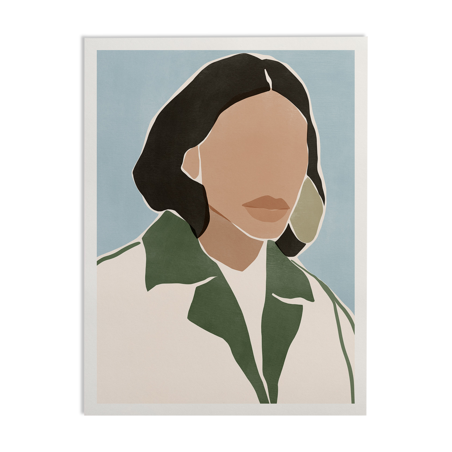 Poster "Blue Sky, Cared Girl"