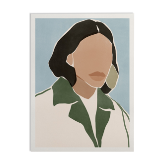 Poster "Blue Sky, Cared Girl"