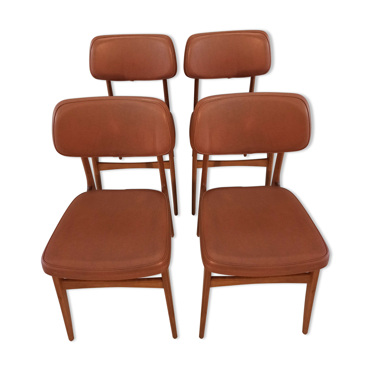 Set of 4 stella chairs vintage Scandinavian style 1960s