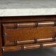 Table d'appoint en faux bambou vers 1900