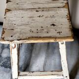 Old patinated workshop stool